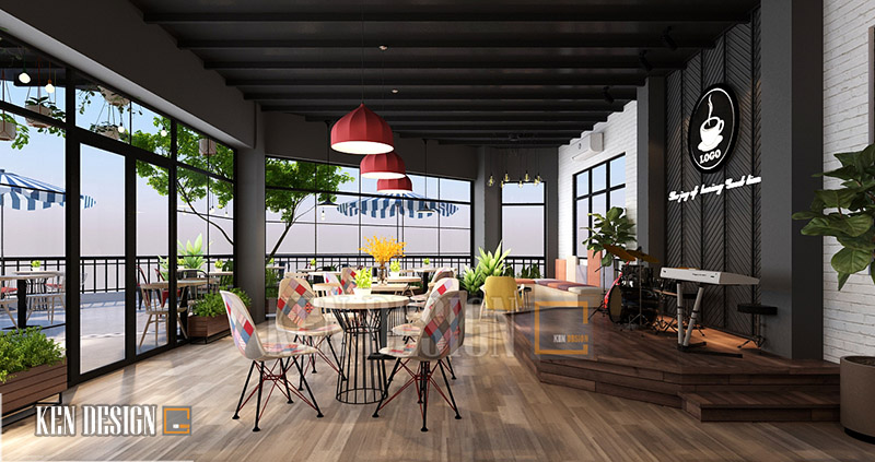 Thiết kế cửa hàng kem 